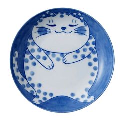 Plato postre Gatito círculos Nyanbuchi