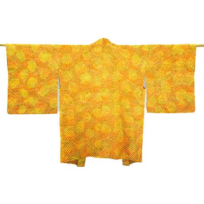 Haori Sol amarillo y naranja