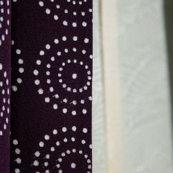 Detalles Haori Shibori Círculo Morado