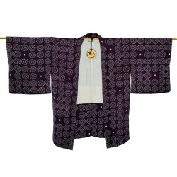 Haori Shibori Círculo Morado