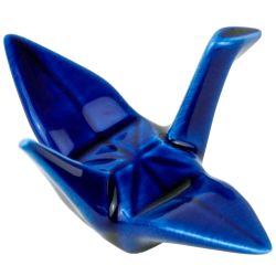 Hashioki reposa palillos Grulla origami azul