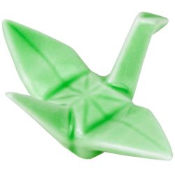Hashioki reposa palillos Grulla origami verde
