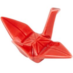 Hashioki reposa palillos Grulla origami roja