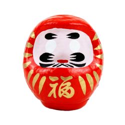 Gran daruma de la buena suerte rojo