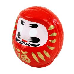 Gran daruma de la buena suerte rojo