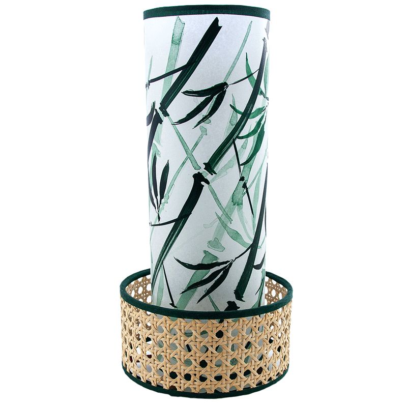 Lámpara inspirada en Japón - Bambú y rejilla