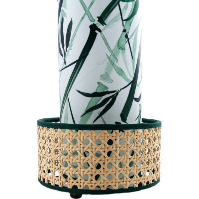 Lámpara inspirada en Japón - Bambú y rejilla