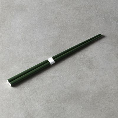 PRO08622-Palillos lacados en verde y blanco