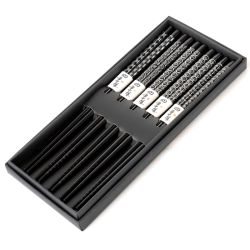 Pack de 5 palillos Palillos Negro y Plata