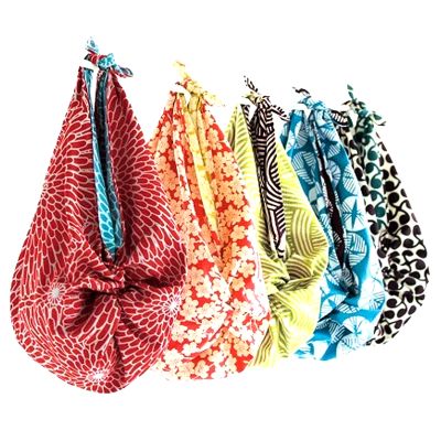 Ideas furoshiki de modos de uso