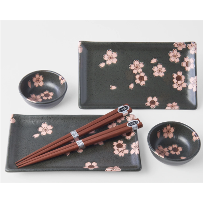 Set de sushi negro con...